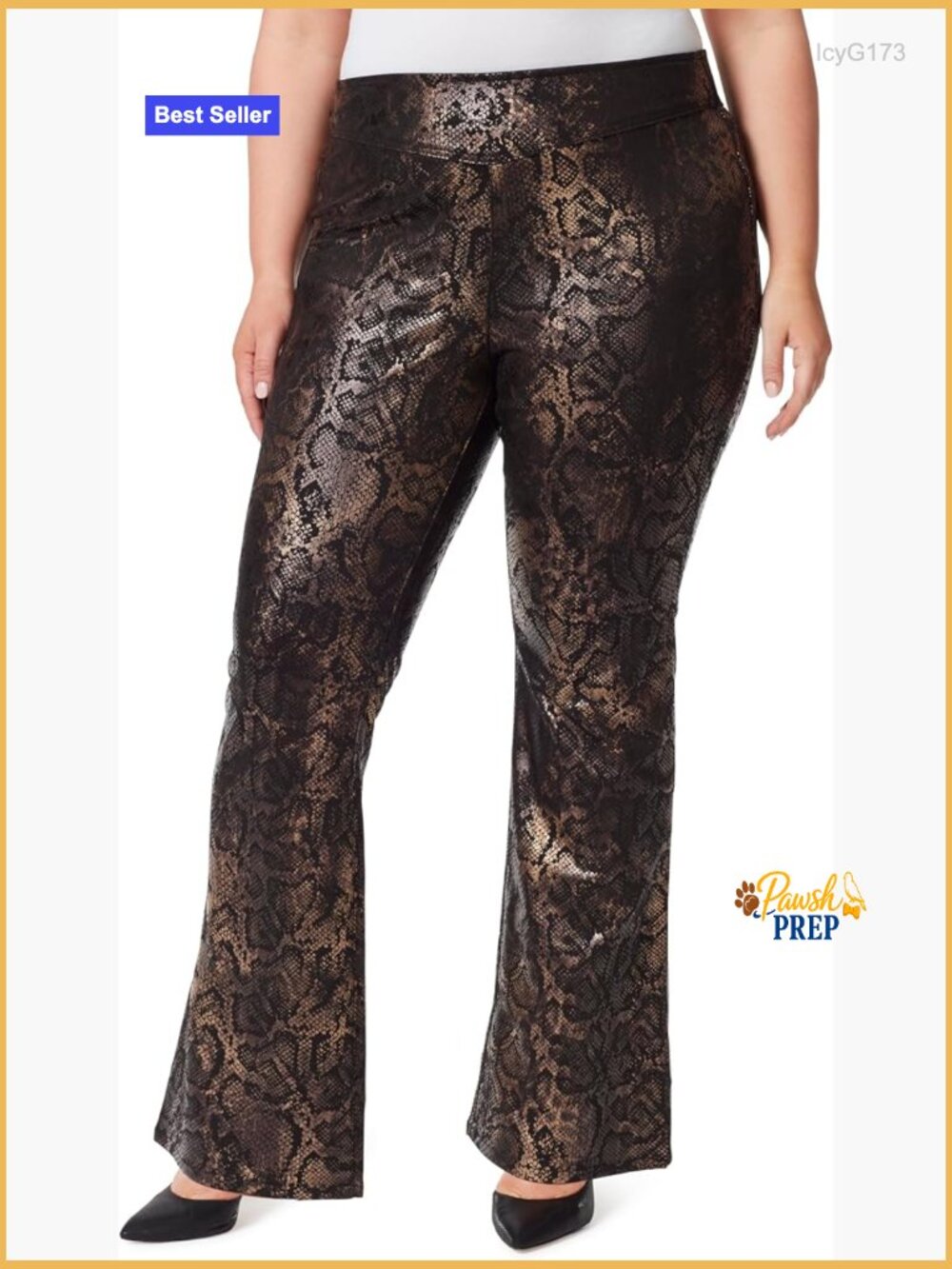High Rise Pull On Flare Jeans Plus Size 32.5 Inseam